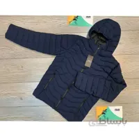 کاپشن تک کلاه دار اسپرت طرح نایک رنگ سورمه ایی