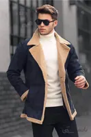 کاپشن چرم مردانه 2020 برند Madmext رنگ لاجوردی کد ty48621069