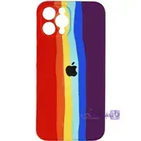 کاور سیلیکونی محافظ لنزدار رنگین کمانی مناسب برای گوشی اپل iPhone 12 Pro Max
