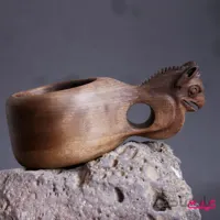 لیوان گوکسا چوبی طرح گیریفین(شیردال)