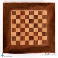 تخته نرد و شطرنج چوب گردو طرح ارغوان سایز ۵۰ در ۵۰