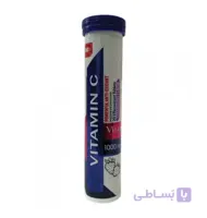 جوشان ویتامین سی 1000 ویتاپرا تقویت عمومی بدن 20 عدد ا Vitapra Vitamin C 1000 mg Effervescent Tablet 20 Tabs