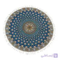 رومیزی قلمکار گرد سایز 120 سانتی متر طرح مسجد شیخ لطف الله کد s43