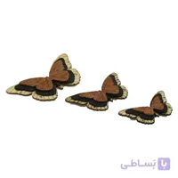 دکوری مدل پروانه بسته سه عددی ا مگنت رو یخچالی طرح پروانه از جنس چوب میتواند زیبایی آشپزخانه شمارا دو چندان بکند.این کالا با جزئیات بسار و کار دستگاه برش میباشد که دارای اندازه های منظم هست.