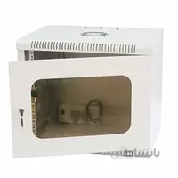 رک دیواری 7 یونیت عمق 45 با درب جانبی کبیر صنعت با فن و پاور ماژول