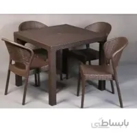 ست میز و صندلی 4 نفره حصیر بافت ناصر پلاستیک کد 323 972