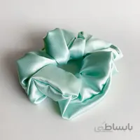 اسکرانچی ساتن سبز آبی ا Scrunchies