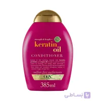 نرم کننده مو او جی ایکس مدل Ogx Anti Breakage + Keratin Oil حجم 385 میلی لیتر ا OGX Anti Breakage + Keratin Oil Conditioner