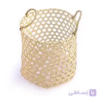 سبد حصیری لانه زنبوری - سایز بزرگ 45سانتی