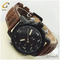 ساعت مردانه نیوی فورس دوزمانه بندقهوه ای مدل nf9160m