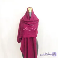 شال بافت حصیری زنانه طوسی روشن