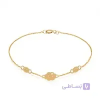 دستبند طلا کودک طرح ابر خندان کد KB358