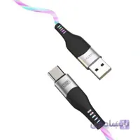 کابل شارژ LED تبدیل USB به تایپ-C ارلدام مدل EC-096 طول 1 متر