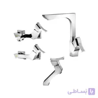 ست شیرآلات درخشان مدل پرنس کروم