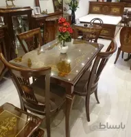 میز غذاخوری معرق چوبی مدل چپندر یا میلر کد ۱۰۲۰۱۸