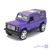 ماشین فلزی جیپ اسباب بازی چراغ دار عقب کش