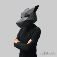ماسک صورت اوریگامی مدل گرگ