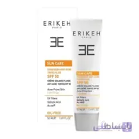 فلوئید ضدآفتاب و ضد جوش رنگی SPF50 اریکه پوست چرب (بژ روشن)