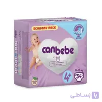 پوشک جان به به سایز +4 بسته 34 عددی