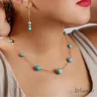 گردنبند و گوشواره طرح آفریقایی