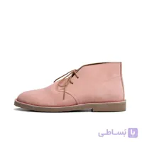 کفش صحرایی سافاری گازولین صورتی جیر دور قرمز – GAAZOLIN Safari Veldskoen B Design Dirty Pink Panther S – Red Line