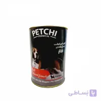 کنسرو غذای سگ پتچی مدل پته گوشت و مرغ رشته ای وزن 420 گرم