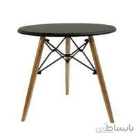 میز ۳ پایه چوبی عسلی وکیوم ۵۰ گرد مدل DB500 بنیزان