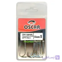 قلاب ماهی گیری اسکار مدل ZH-5010L بسته 10 عددی سایز2