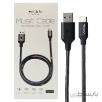 کابل Yesido CA-T6 2.4A 1.2m Type-C ا Yesido CA-T6 Type-C Cable