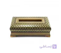 جا دستمال کاغذی چوبی خاتم کاری شده