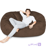 مبل شنی پارچه مازراتی 160*80 مدل استوانه