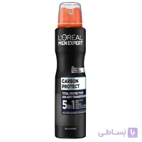 اسپری ضد تعریق مردانه لورال سری Men Expert مدل Carbon Protect حجم 250 میل
