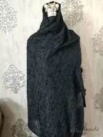 شال حریر پرزی منگوله دار کد 02