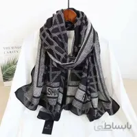 شال نخی پاییزه وارداتی مشکی ا shall140054