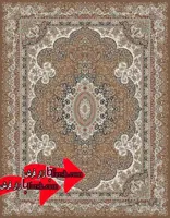 فرش کاشان طرح 700 شانه کشمیر گردویی