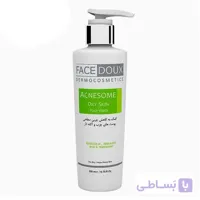 ژل شستشو صورت فیس دوکس مدل Acnesome مناسب پوست های چرب و آکنه دار حجم 200 میل ا Face Doux Acnesome Face Wash For Oily Skin 200ml