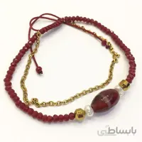 دستبند اگات زرشکی ا maroon aqate