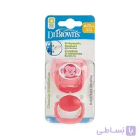 پستانک ارتودنسی +12 ماه طرح میمون دکتر براونز DR BROWNS بسته دو عددی