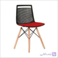 صندلی بدون تشک با پایه ایفلی چوبی مدل AKIW استیل هامون
