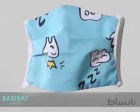 ماسک دو لایه پارچه ای طرح دندان (کشی)