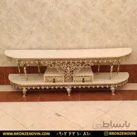 میز تلویزیون برنز طول ۱۸۰ تسمه گل نقلی