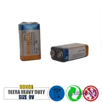 باتری کتابی 9 ولت روندا معمولی شیرینگ ا Ronda Battery GP Normal Alkaline 9V - 555