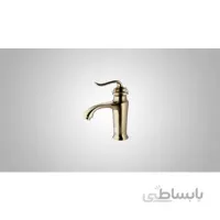 شیر روشویی اسپیرال طلایی ا شیر روشویی اسپیرال طلایی