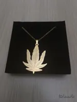 گردنبند استیل طرح برگ