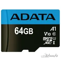 کارت حافظه microSDXC ای دیتا مدل ADATA Premier V10 A1 کلاس 10 استاندارد UHS I سرعت 100MBps ظرفیت 64 گیگابایت در بروزکالا
