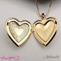 پلاک زنانه ژوپینگ طرح قلب بازشو کد 494