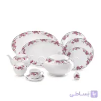 سرویس چینی 102 پارچه چینی زرین سری ایتالیا اف مدل آران