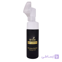 فوم شستشو صورت سودا زغالی مدل black charcoal حجم 150 میلی لیتر ا Charcoal soda face wash foam model black charcoal volume 150 ml