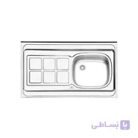 سینک 100 در 50 روکار مدل 3101 پرنیان استیل