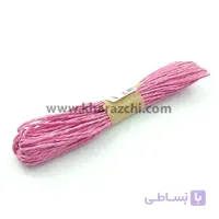 نخ کاغذی صورتی پر رنگ